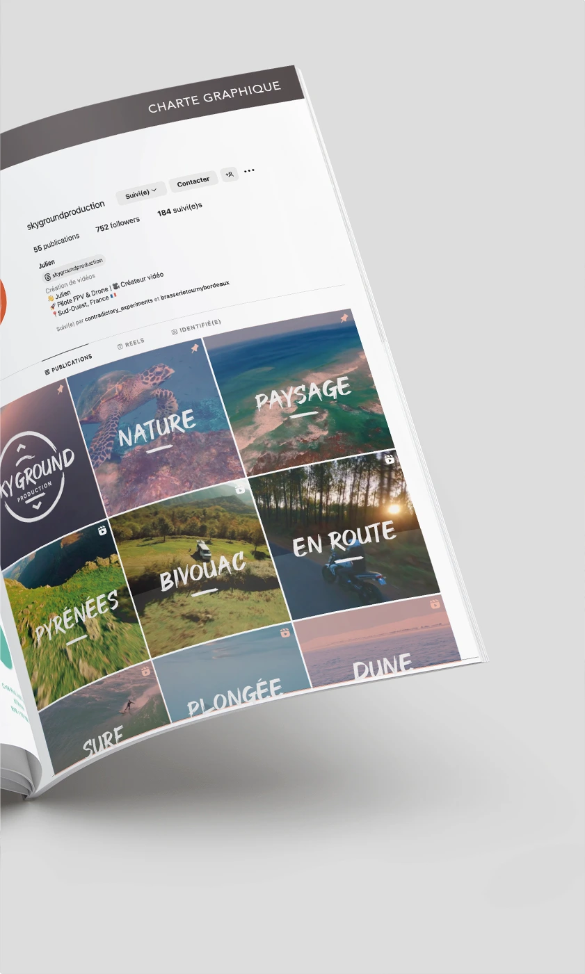 charte graphique pour videaste à Bordeaux